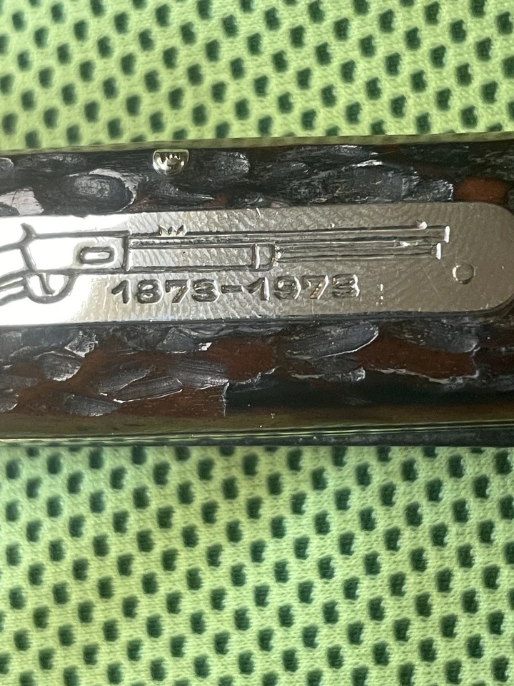 CUCHILLO TRAMPERO JUMBO HUESO JIGGED WINCHESTER SOLINGEN ALEMANIA 1873-1973 Foto 3 de 4