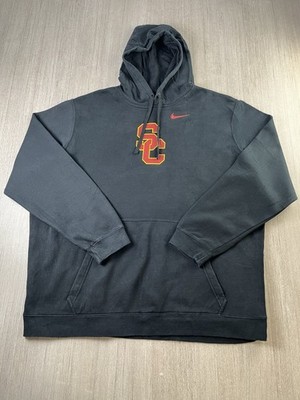 Nike USC Trojaner Hoodie Herren 3XL schwarz Pullover College Football Center Swoosh