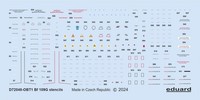Bf 109G Stencils - Eduard / 1:72 - Eduard D72048
