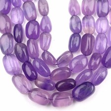 Natural Amethyst Beads 8 Inch Strand 12-14 MM Beads Smooth Nugget Shape Beads