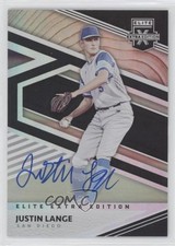 2020 Panini Elite Extra Edition Signatures Justin Lange #34 Auto sh7