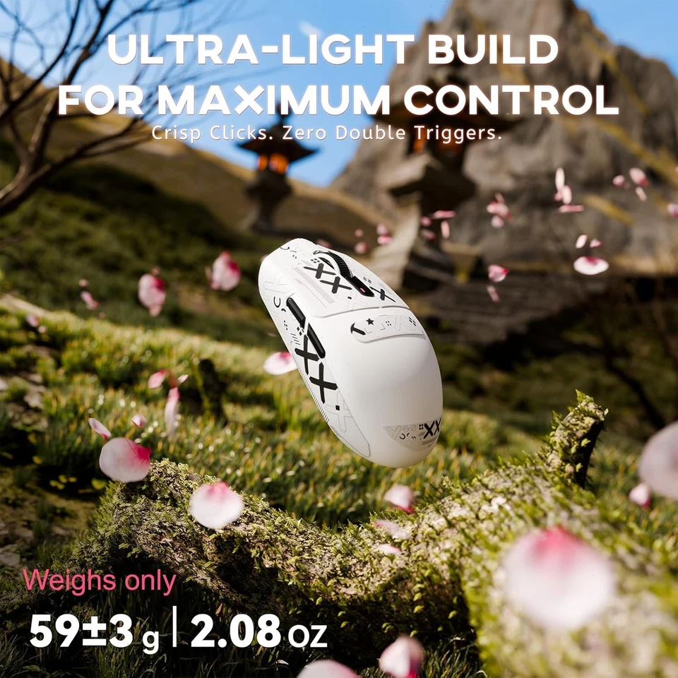 ATTACK SHARK G3 Wireless Optical Mouse Tri Mode, 25000 DPI, 1000 Polling, 59g - Image 3 of 4