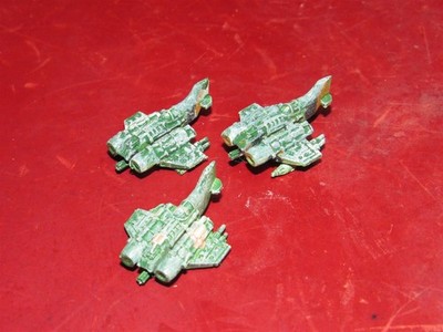 Warhammer Epic 40k: metal Imperial Guard Thunderbolt Fighters x3 a