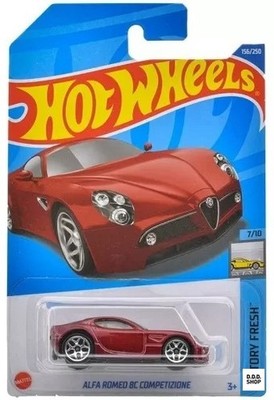 Hot Wheels 1/64 Alfa Romeo 8C Competizione Diecast Factory Fresh HHF31