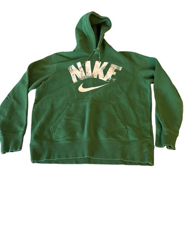 Vintage Nike Green Sweatshirt Hoodie - Large - Picture 4 of 5