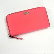 Kate Spade Saffiano Leather Zip Around Wallet Deep Pink