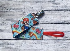 Pacifier Clip Retro Gamer Baby Mario New