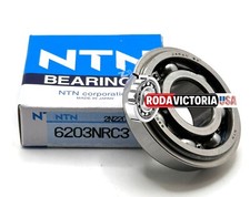 NTN JAPAN 6203 NR C3 BALL BEARING, OPEN TYPE SNAP RING 17x40x12mm