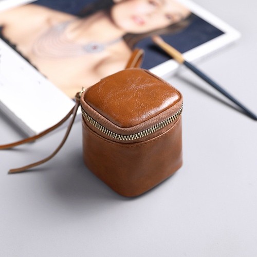 Mini Small Coin Purse Leather Wrist Bag Portable Coin Storage Pouch - Picture 12 of 18