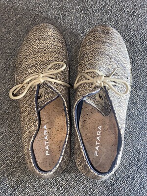 Patara Taj Nomad Eco Brown Lace Up Espadrille Sneakers Shoes  display picture 2
