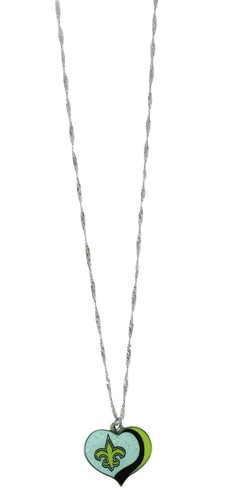 NFL Glitter Heart Necklace - Pick Your Team - Picture 4 of 12