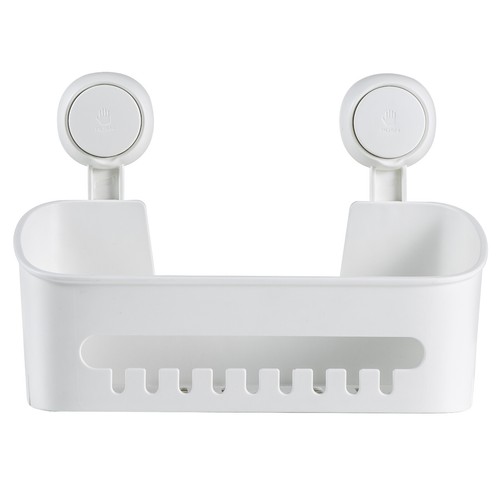 Vacuum Caddy Shower Basket No-Drilling Removable Bathroom Wall Shelf Basket - Picture 36 of 43