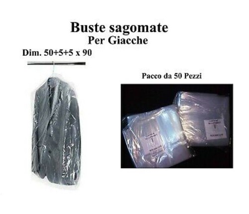 60 x 90 cm JACKET DRESS COVERS ENVELOPES FOR LAUNDRIES, STRIPS - Free shipping - Picture 2 of 3