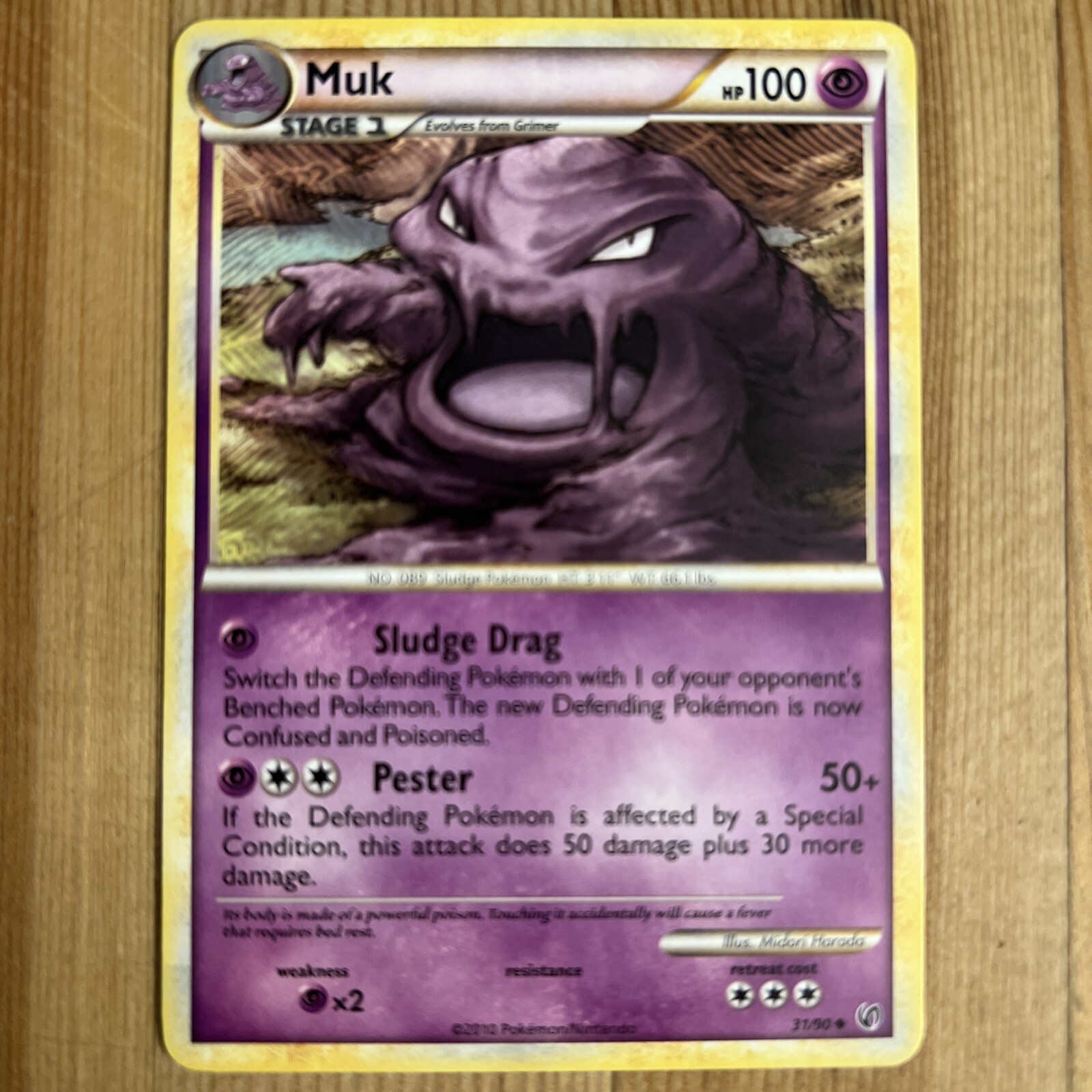 Muk 31/90 HGSS Undaunted Uncommon NM Pokemon