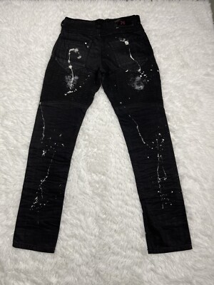 The Heritage By America 1776 Mens Sz 32x33 Paint Splatter Moto