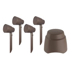 Proficient Pas-4.1-hs 4" All-weather Outdoor Landscape Speaker Kit Brown New