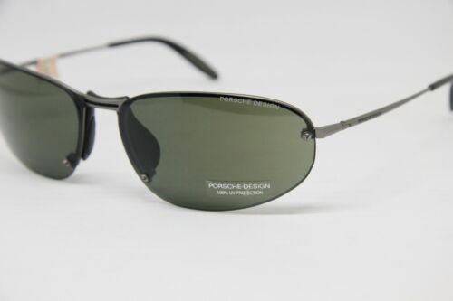 Porsche Design Sunglasses P3002 C Gunmetal w/Green G15 lenses Y2K - Afbeelding 1 van 9