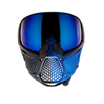 CRBN Carbon Zero Pro Fade Paintball Mask Goggle - Less Coverage - Indigo Blue