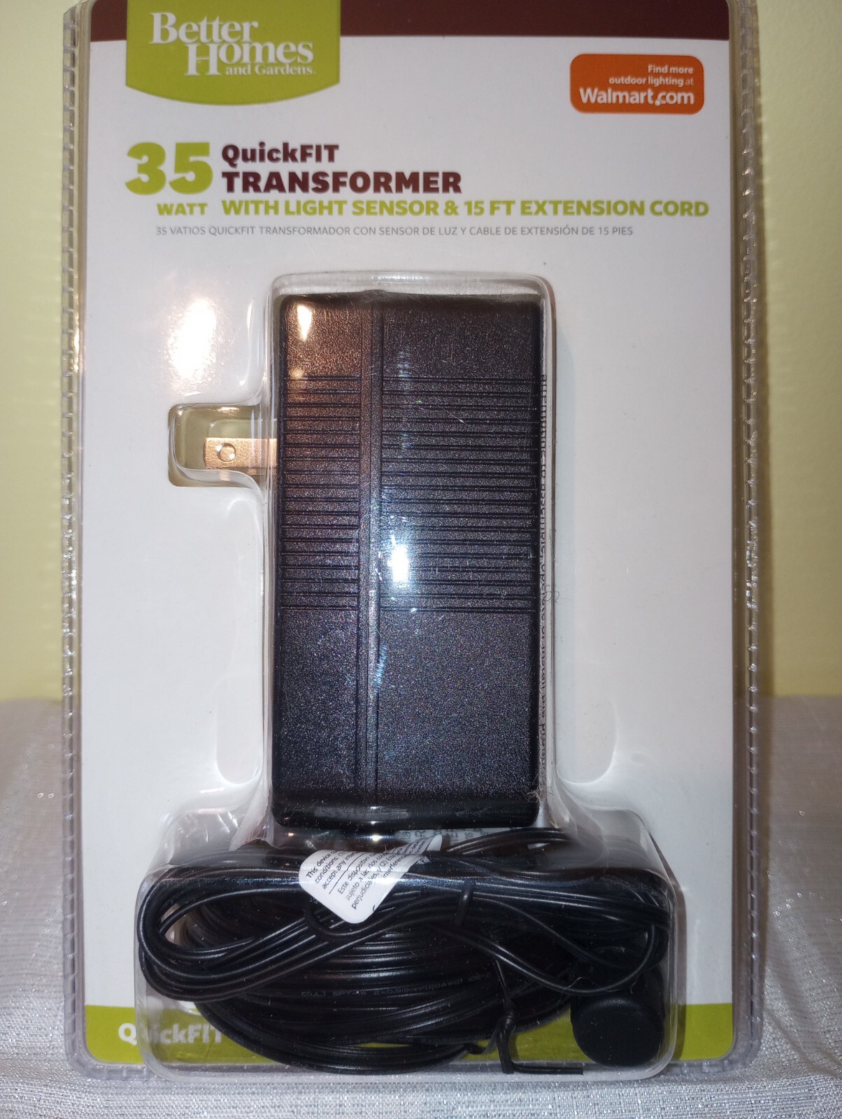 Better Homes and Gardens 35 Watt QuickFIT Transformer w Light Sensor/15