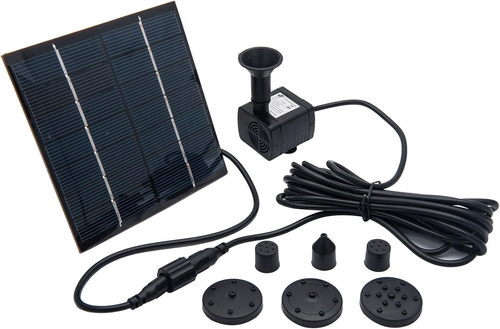 7V 1.4W 180L/H Solar Panel Powered Water Feature Fountain Pump Garden Pool Pond - Picture 2 of 12