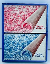 Vintage Redislip Playing Cards ROYALE CARPETS New in Package Advertising