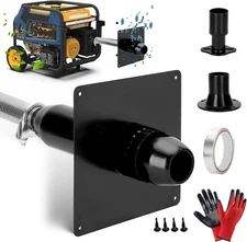 Generator Exhaust Extension Silencer Kit with Two Universal Adapters Compatible 