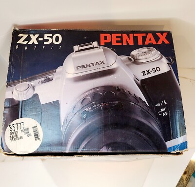 VINTAGE Pentax ZX-50 QD 35mm SLR Film Camera Body-Case-Manual