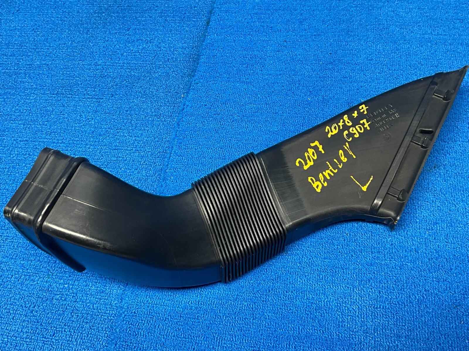2005 - 2010 BENTLEY CONTINENTAL GTC LEFT SIDE AIR INTAKE HOSE PIPE OEM