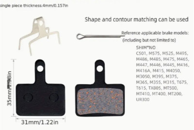 Scheibenbremsbeläge TP-01B für Shimano und andere Marken