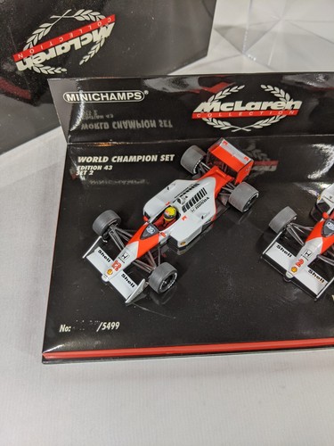 Senna Prost, WC Set 2, 1988/89 McLaren Honda MP4/4, MP4 5, 1:43 Minichamps - Picture 3 of 13
