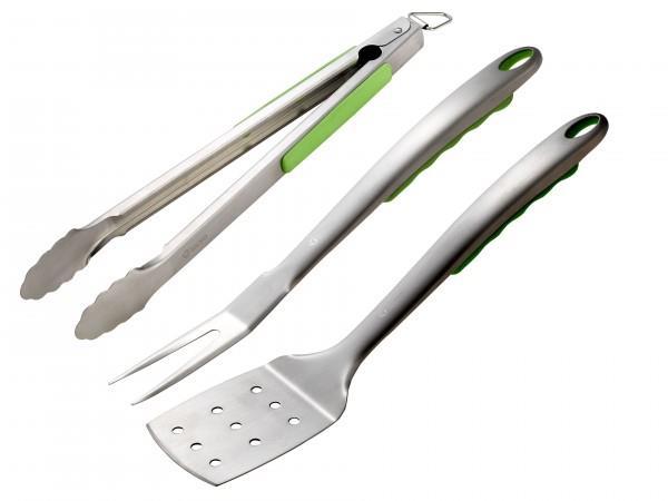 Tepro GrillzubehöR Grillbesteck 3-Teilig Gabel Zange Wender Aus Edelstahl-image