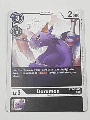 Digimon TCG Dorumon NM