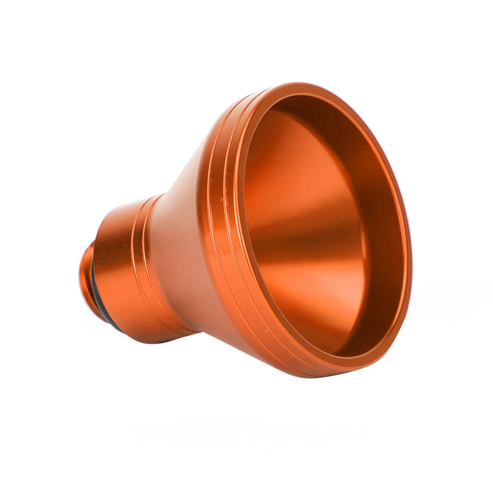 Aluminum Motorcycle Motorbike 20mm Funnel Engine Oil Filler Universal Orange US Foto 4 de 4