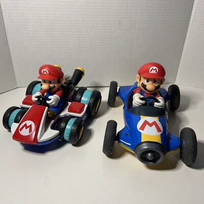Lot Of 2 Nintendo Mario Cart Big Boy Toy Cars RC Carrera Jakks Video Game Figure