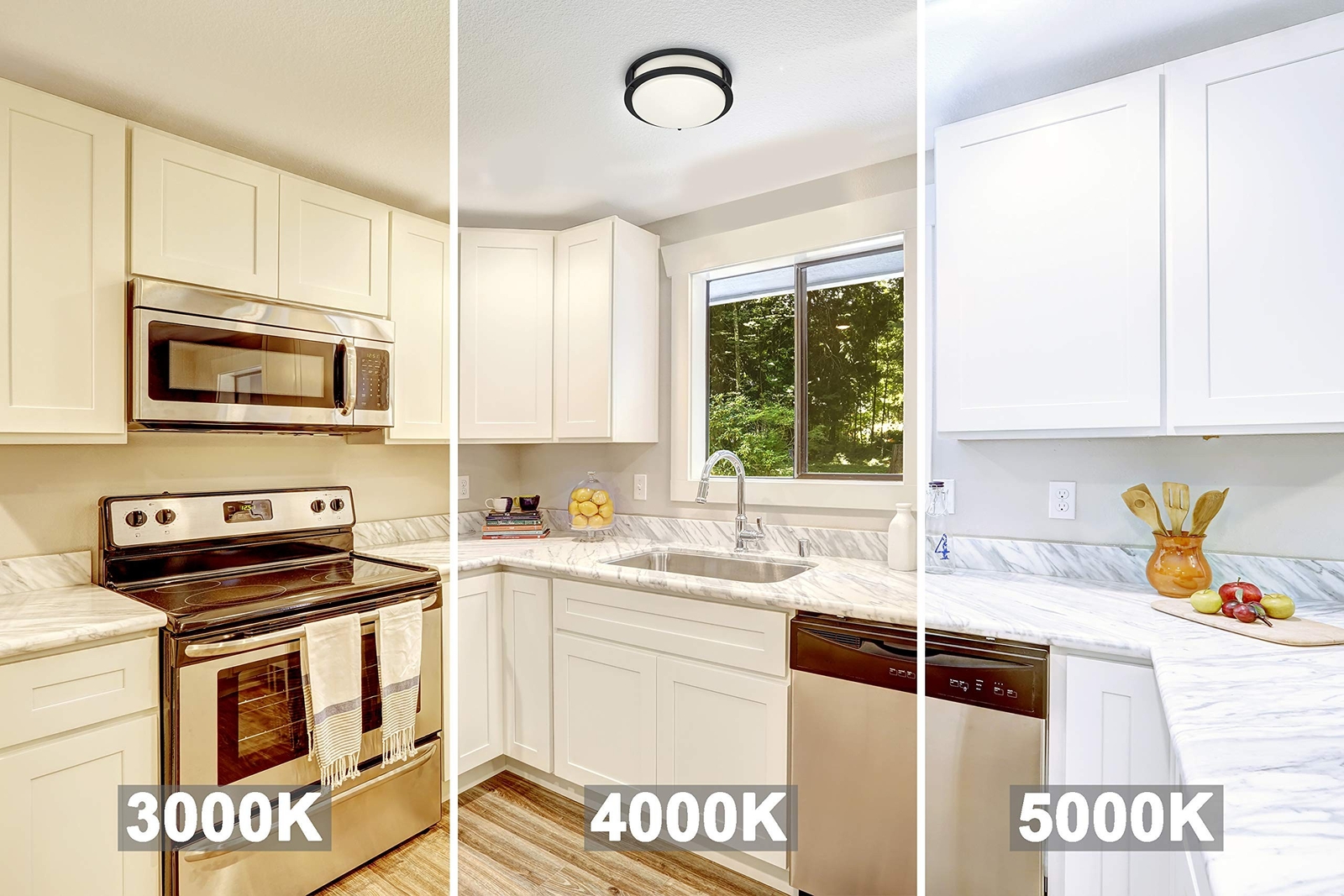 DESIGNERS FOUNTAIN Flush Mount Ceiling Light, 10 Inch Round LED DC Lighting F...