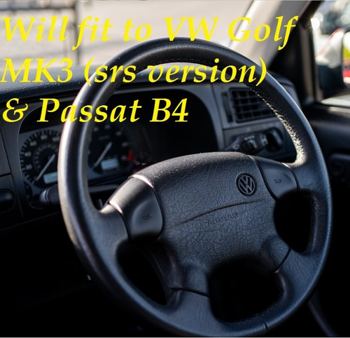 NEU Leder Lenkrad für VW Polo 3 6N2 Lupo Golf MK3 MK4 Transporter T4 - Bild 5 von 10