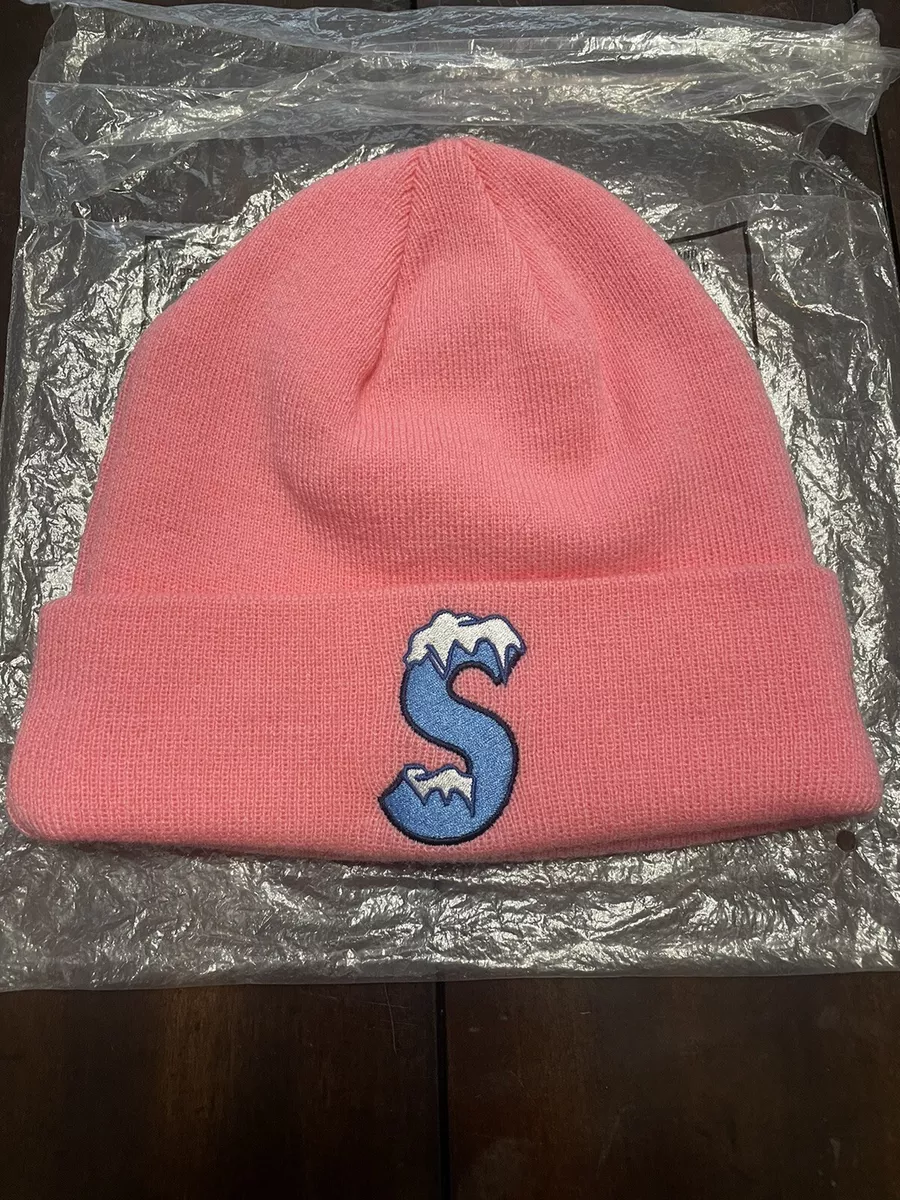 Supreme New Era S Logo Beanie Hat Cap Pink