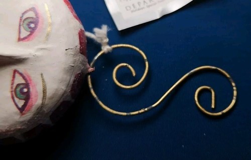 Dept 56 PEPPERMINT HAPPY FACE Ornament Hanging 2-1/2", 3 Available New - Picture 4 of 6
