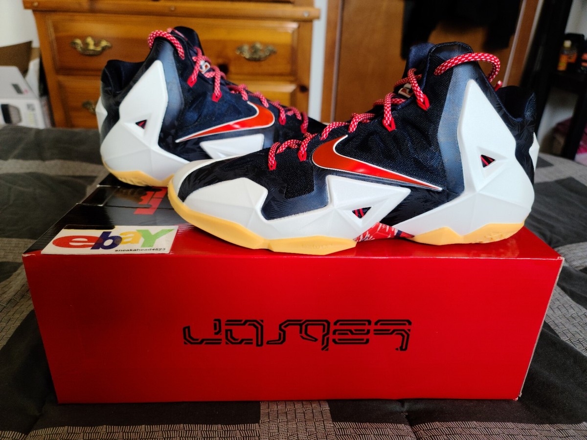 Size 10.5 - Nike LeBron 11 Independence Day for sale online  display picture 3
