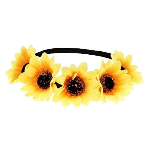 Vintage 1950s Clover Lane Floral Headband – White Flowers  display picture 1