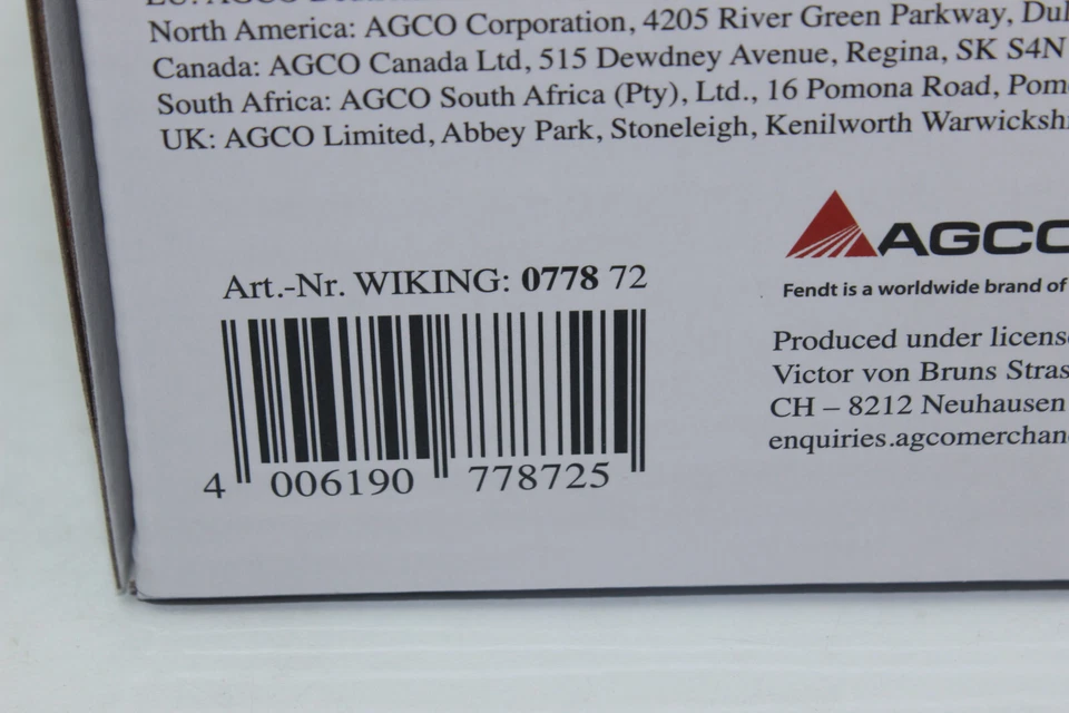 WIKING 077872 Fendt Vario 726 Twin Wheels Row Crop Tires 1:3 2 New Boxed - Image 2 of 4