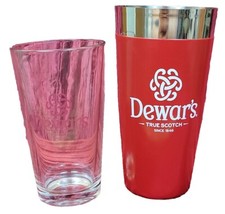 NEW NIB DEWARS 2-Piece Boston Shaker 16 oz Mi...