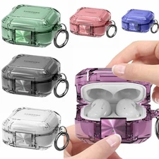 For Samsung Galaxy Buds 2/Live/2 Pro/Pro/FE 2023 Shockproof Clear Case Cover TPU