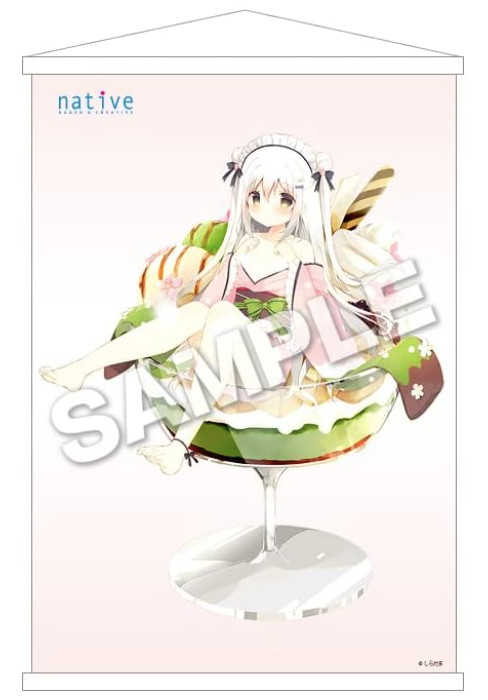 Native official Shiratama Parfait Shiratama Komame B2 Tapestry 2021 japan anime