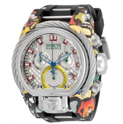 Invicta Reserve Bolt Zeus Magnum 52mm Graffiti Hydroplated Chrono