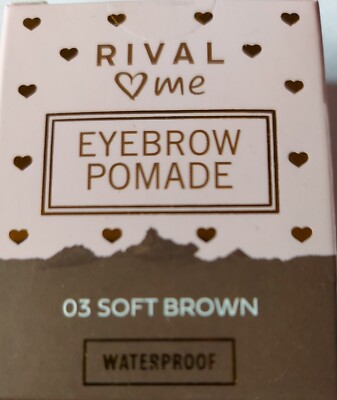 RIVAL LOVE ME  EYEBROW POMADE  NR 03 SOFT BROWN  WATERPROOF  NEU