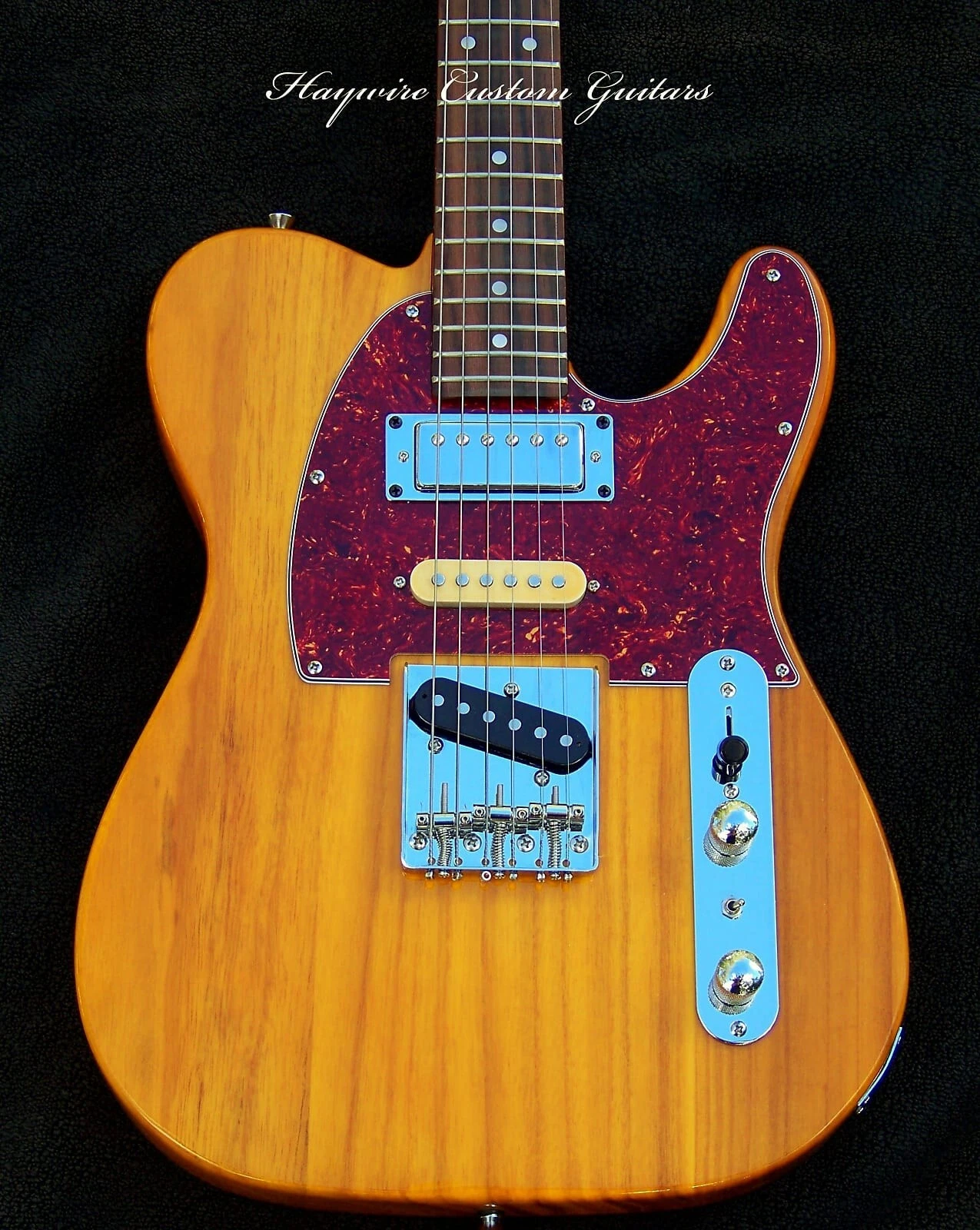 Brent Mason Style Nashville Tele-Butterscotch W/Roasted Mple/Rosewd +Humbucker - Picture 1 of 6