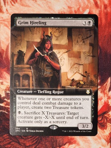 Grim Hireling Extended Commander: Adventures Forgotten Realms Magic MTG AFC