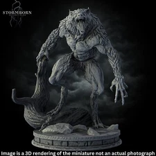 Werewolf Miniature Shadowclaw For DnD Pathfinder TTRPG 3D Printed Lycanthrope