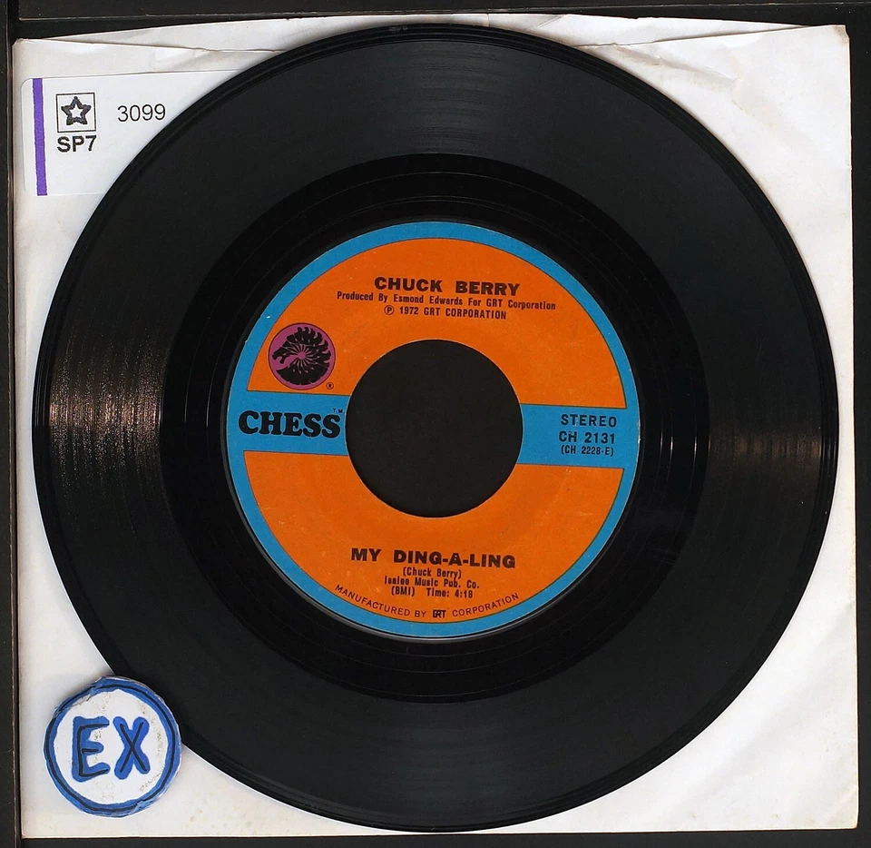 Chuck Berry - Johnny Be Goode - 7" single 45rpm record - Image 3 of 3